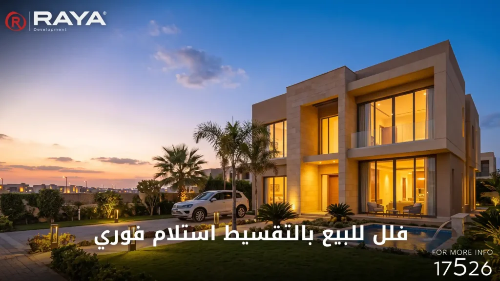 أفضل فلل للبيع بالتقسيط استلام فوري وخطط سداد مرنة